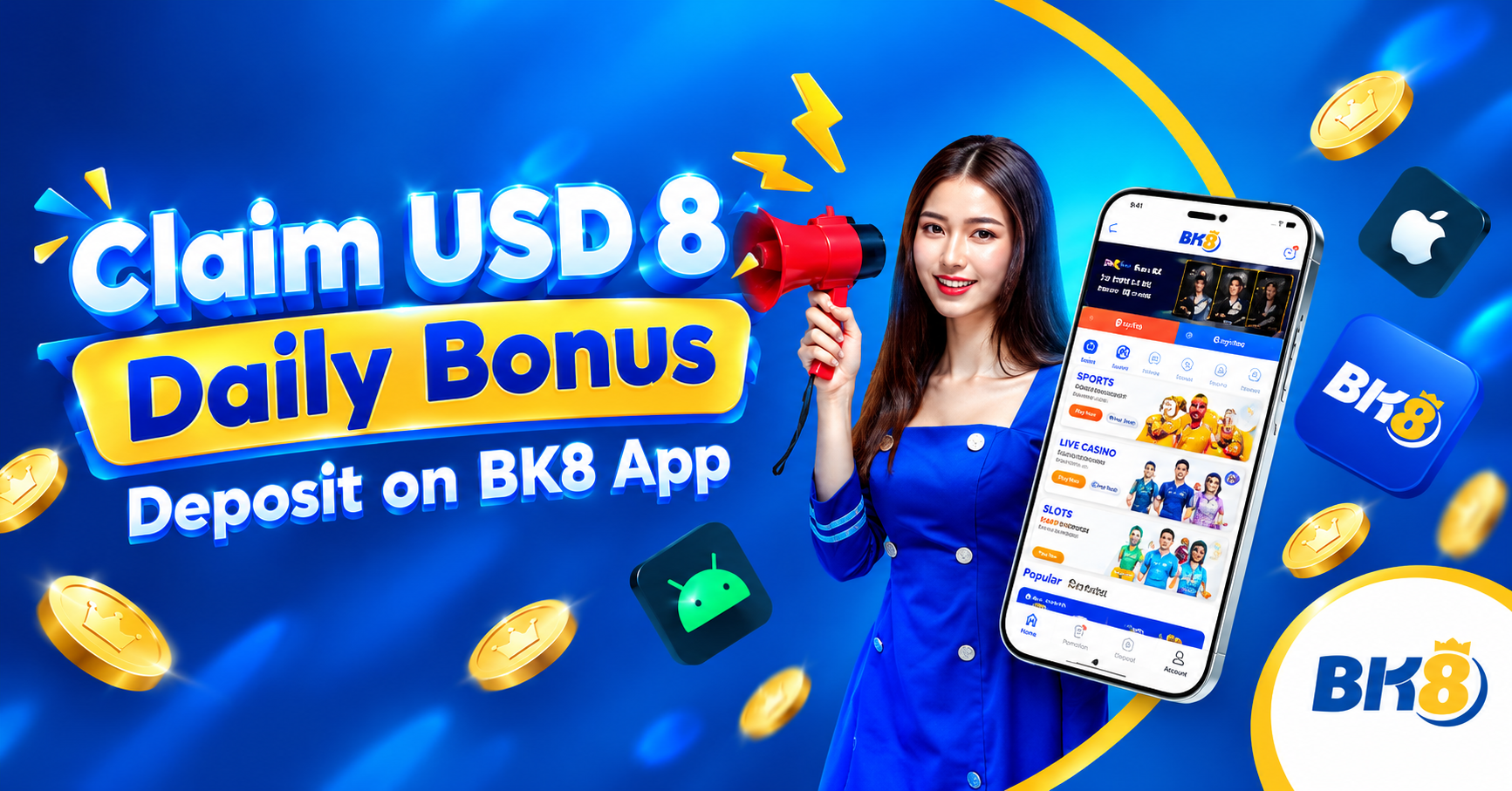 BK8 Daily Bonus App Promotion